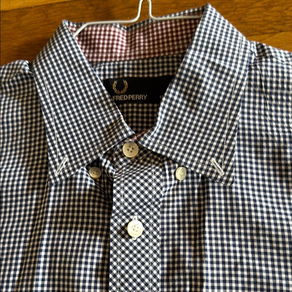 Fred Perry Blue Casual Button Down Shirt